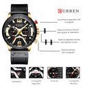 Reloj CURREN Cronografo 8329 Para Hombre - Negro