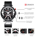 Reloj CURREN Cronografo 8329 Para Hombre - Negro