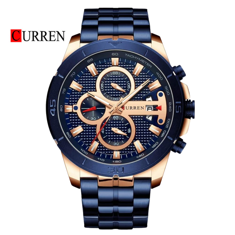 Reloj CURREN 8337 Cronógrafo Para Hombre - Azul