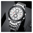Reloj CURREN 8337 Cronógrafo Para Hombre - Plateado
