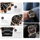 Reloj Hombre Curren 8368 Negro Diseño Elegante