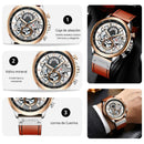 Reloj Curren 8380 Café - Dorado Blanco Diseño Elegante