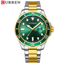 Reloj Curren 8388 Bicolor - Verde Diseño Elegante