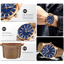 Reloj CURREN 8390 Elegante Para Hombre - Cafe