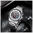 Reloj Hombre CURREN Cronografo 8391 Plateado