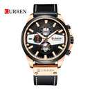 Reloj Curren 8394 Gris Negro Dorado Diseño Elegante