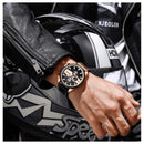 Reloj Curren 8394 Gris Negro Dorado Diseño Elegante