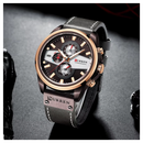 Reloj Curren 8394 Gris Vinotinto Diseño Elegante
