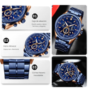 Reloj CURREN 8399 Cronógrafo Para Hombre - Azul