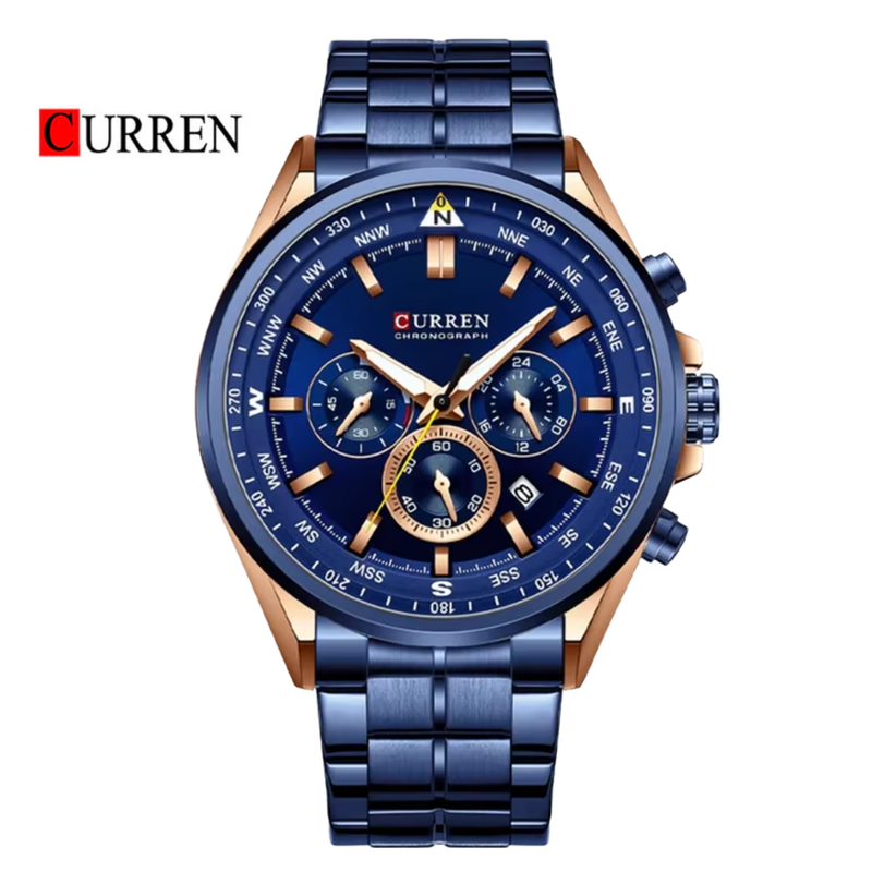 Reloj CURREN 8399 Cronógrafo Para Hombre - Azul