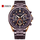 Reloj CURREN 8399 Cronógrafo Para Hombre - Vinotinto