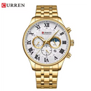 Reloj CURREN 8427 Cronografo Para Hombre - Dorado