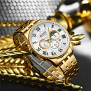 Reloj CURREN 8427 Cronografo Para Hombre - Dorado