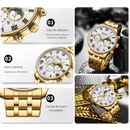Reloj CURREN 8427 Cronografo Para Hombre - Dorado