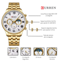 Reloj CURREN 8427 Cronografo Para Hombre - Dorado