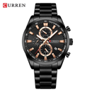 Reloj Hombre Curren 8445 Negro Diseño Elegante