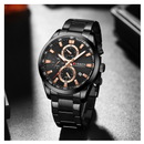 Reloj Hombre Curren 8445 Negro Diseño Elegante