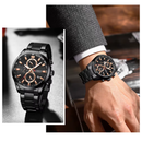 Reloj Hombre Curren 8445 Negro Diseño Elegante