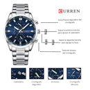 Reloj CURREN 8445 Cronógrafo Para Hombre