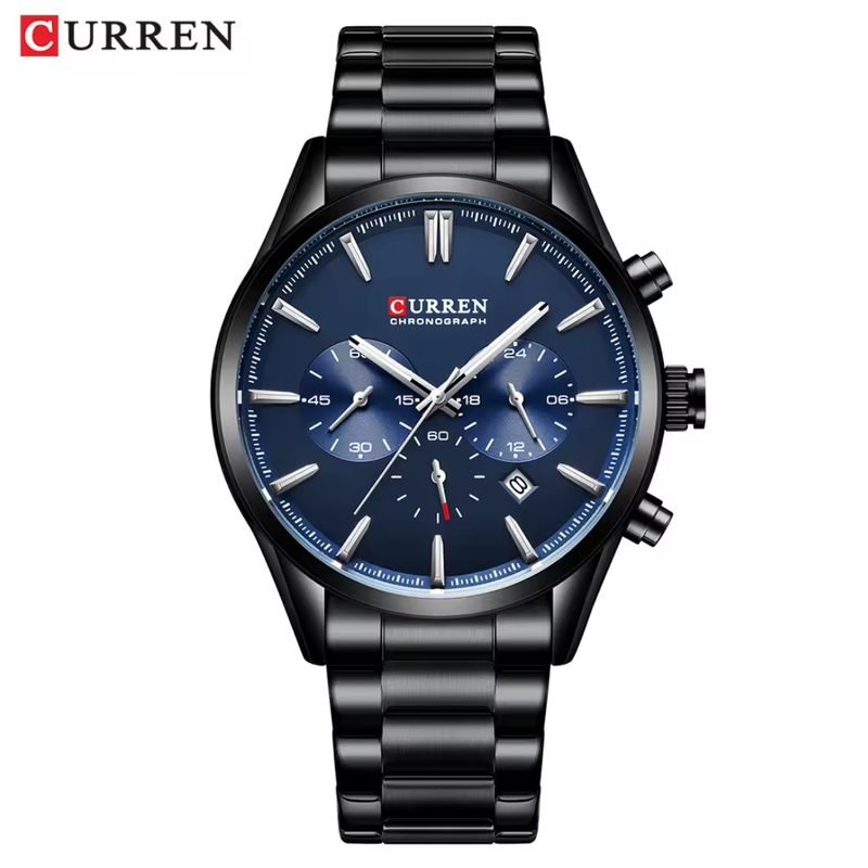 Reloj CURREN 8446 Cronografo Para Hombre - Negro
