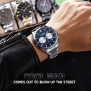 Reloj CURREN 8446 Cronografo Para Hombre - Plateado