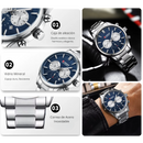 Reloj CURREN 8446 Cronografo Para Hombre - Plateado