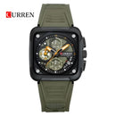 Reloj Curren 8461 Verde - Negro Diseño Elegante