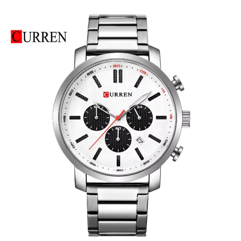 Reloj CURREN 8315 Para Hombre Plateado