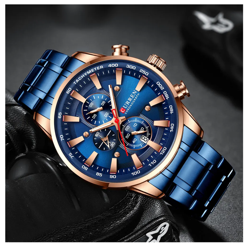 Reloj CURREN Cronógrafo 8351 Para Hombre - Azul