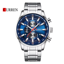 Reloj CURREN Cronógrafo 8351 Para Hombre - Plateado Azul