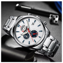 Reloj CURREN 8352  Cronógrafo Para Hombre - Plateado