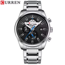 Reloj CURREN 8352  Cronógrafo Para Hombre - Plateado Negro