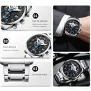 Reloj CURREN 8352  Cronógrafo Para Hombre - Plateado Negro