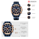 Reloj CURREN 8361 Cronógrafo Para Hombre - Azul