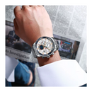 Reloj CURREN 8362 Cronógrafo Para Hombre Plateado