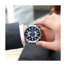 Reloj CURREN 8363 Cronógrafo Para Hombre Plateado Azul