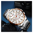 Reloj CURREN 8363 Cronógrafo Para Hombre Plateado - Dorado