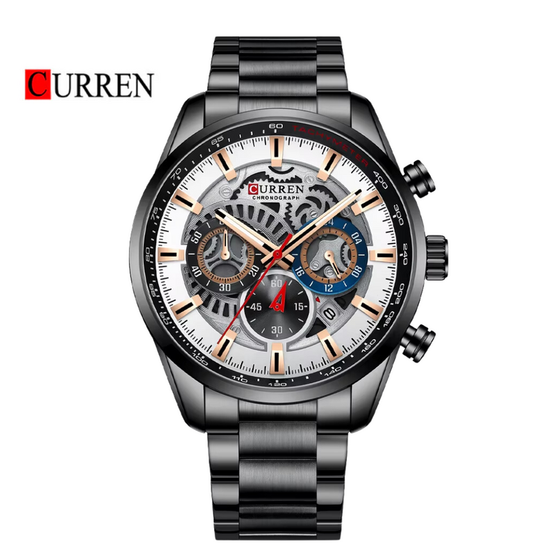 Reloj CURREN 8391 Cronógrafo Para Hombre Negro