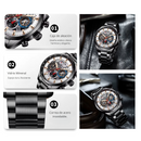Reloj CURREN 8391 Cronógrafo Para Hombre Negro