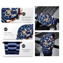 Reloj CURREN 8395 Cronógrafo Para Hombre Azul