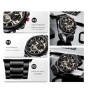 Reloj CURREN 8395 Cronógrafo Para Hombre Negro