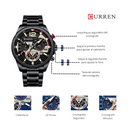 Reloj CURREN 8395 Cronógrafo Para Hombre Negro