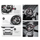 Reloj CURREN 8395 Cronógrafo Para Hombre Plateado
