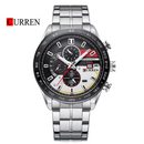 Reloj CURREN 8410 Cronógrafo Para Hombre Plateado
