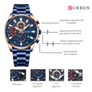 Reloj CURREN Cronografo 8415 Para Hombre - Azul