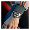 Reloj CURREN 8418 Cronógrafo Para Hombre Plateado