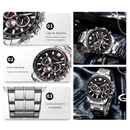 Reloj CURREN 8418 Cronógrafo Para Hombre Plateado