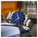 Reloj CURREN Cronógrafo 8435 Para Hombre Azul Bicolor