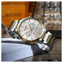 Reloj CURREN Cronógrafo 8435 Para Hombre Plateado Bicolor
