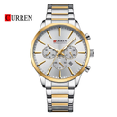 Reloj CURREN Cronógrafo 8435 Para Hombre Plateado Bicolor